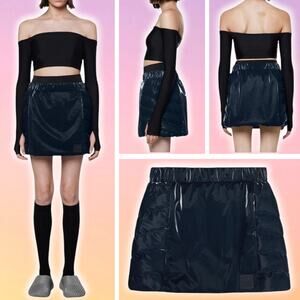 NWT RAINS Loop Women's Mini Skirt Size Large In Ink